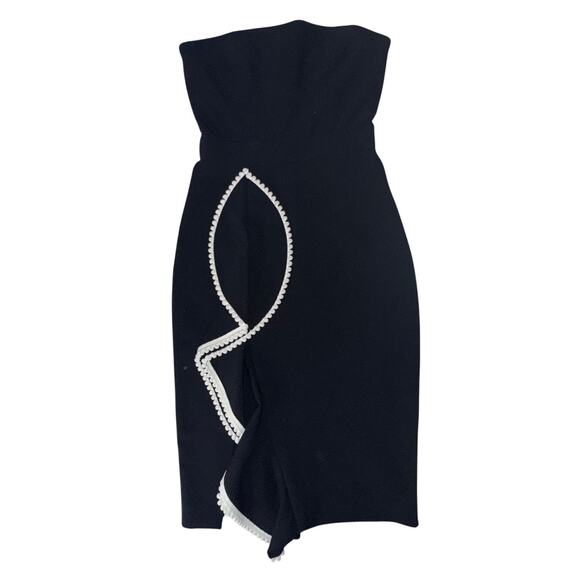 Alexis Peyton Black Sheath Strapless Dress Size Small - Picture 5 of 14